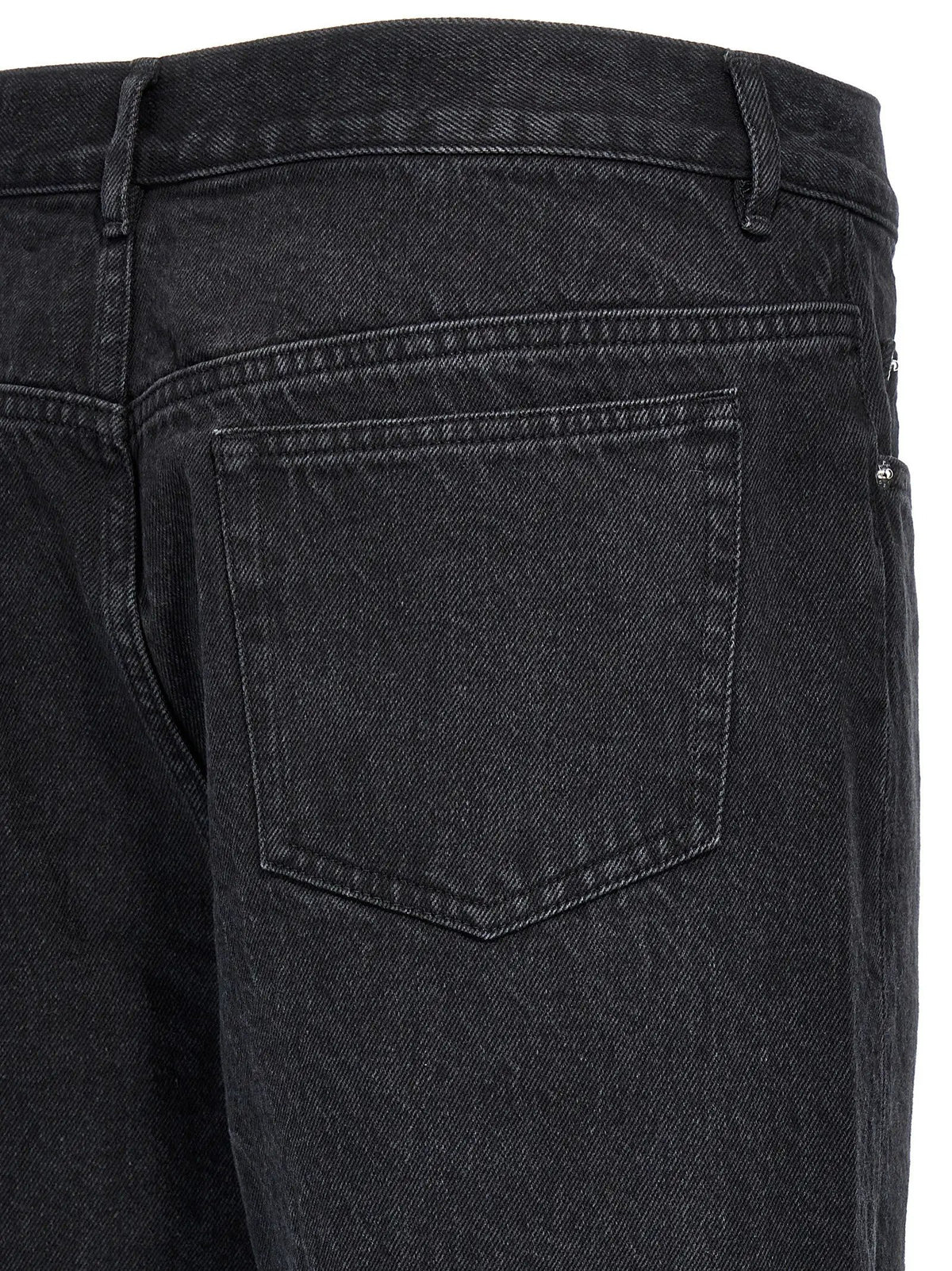A.P.C. Black Cotton Straight-Leg Jeans
