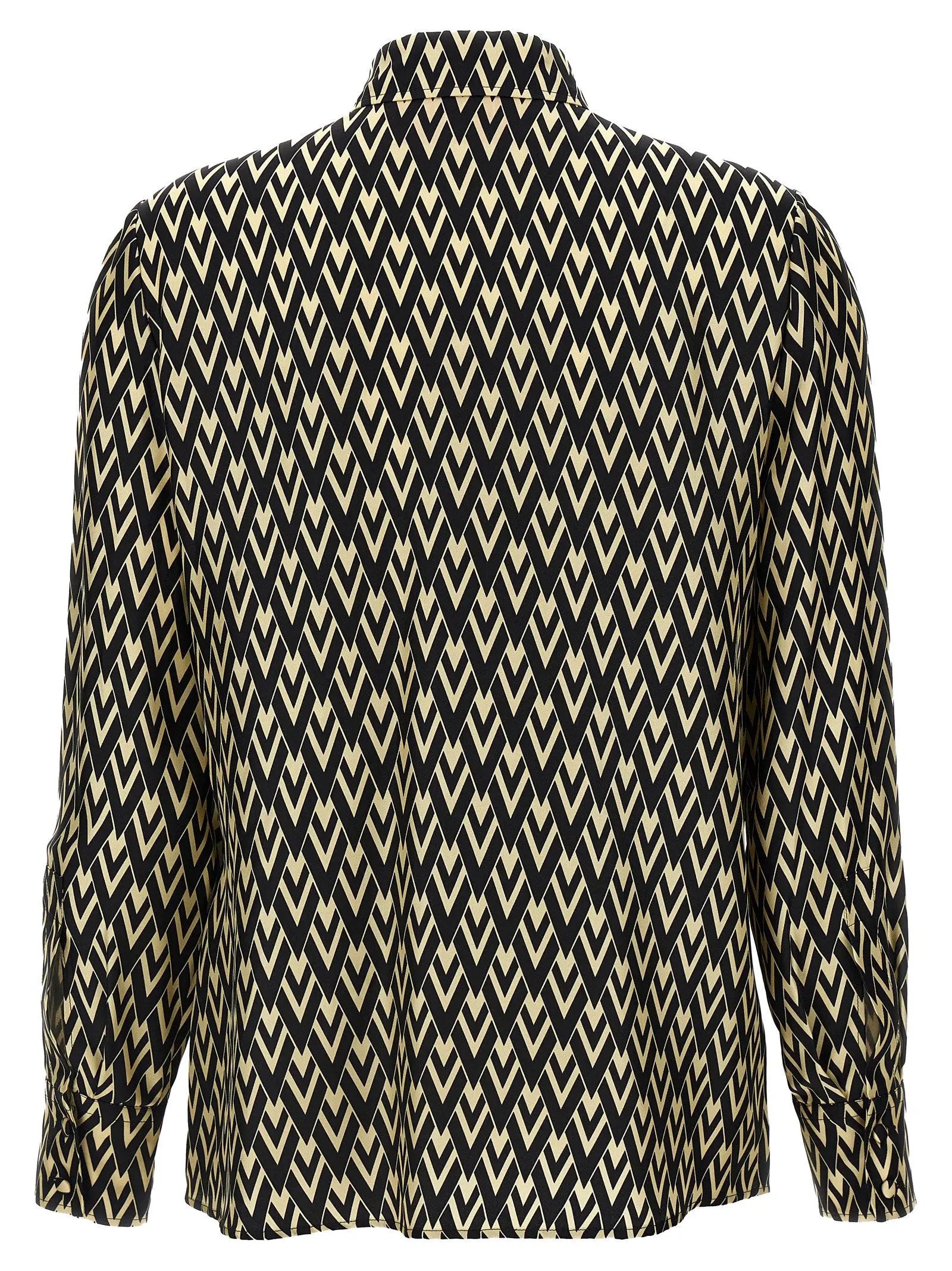 Valentino Garavani Bicolor Silk Blouse