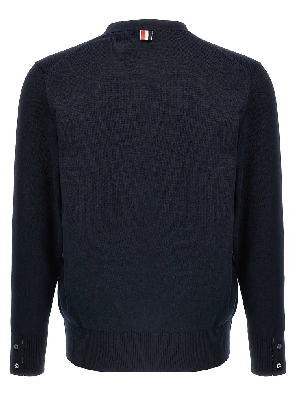 Thom Browne Blue Cotton Cardigan