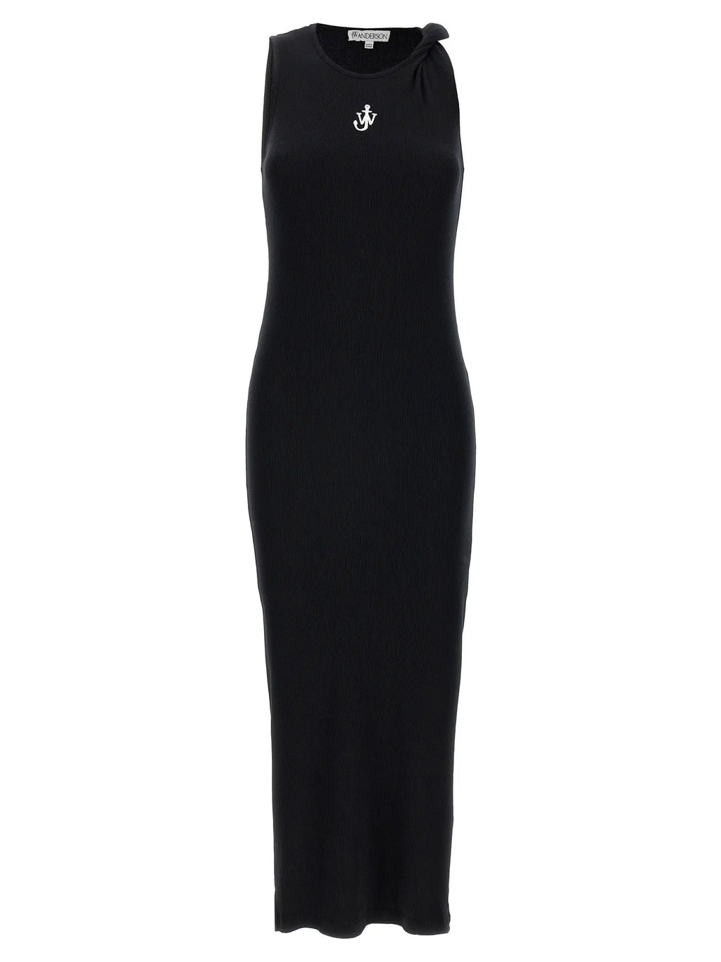 J.W.Anderson Black Cotton Midi Dress