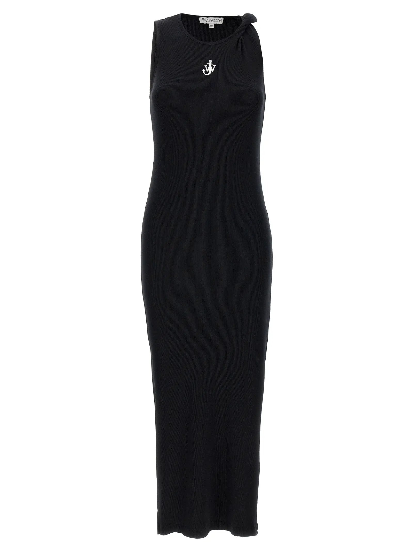 J.W.Anderson Black Cotton Midi Dress