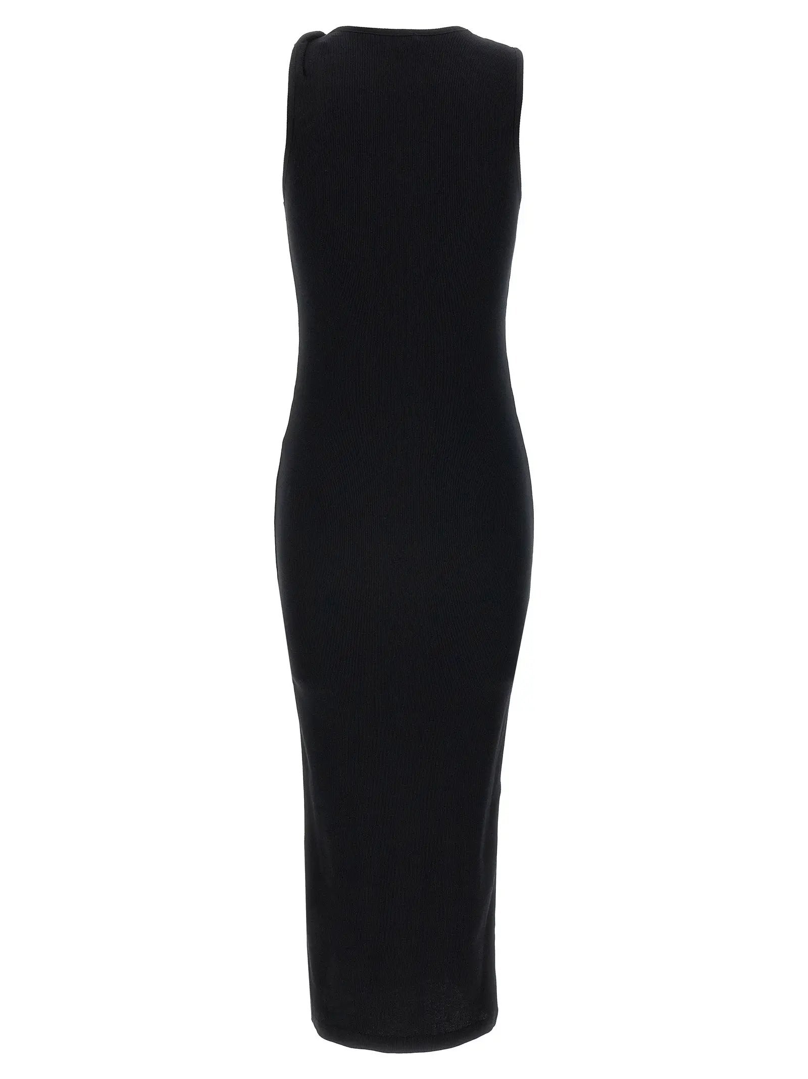 J.W.Anderson Black Cotton Midi Dress