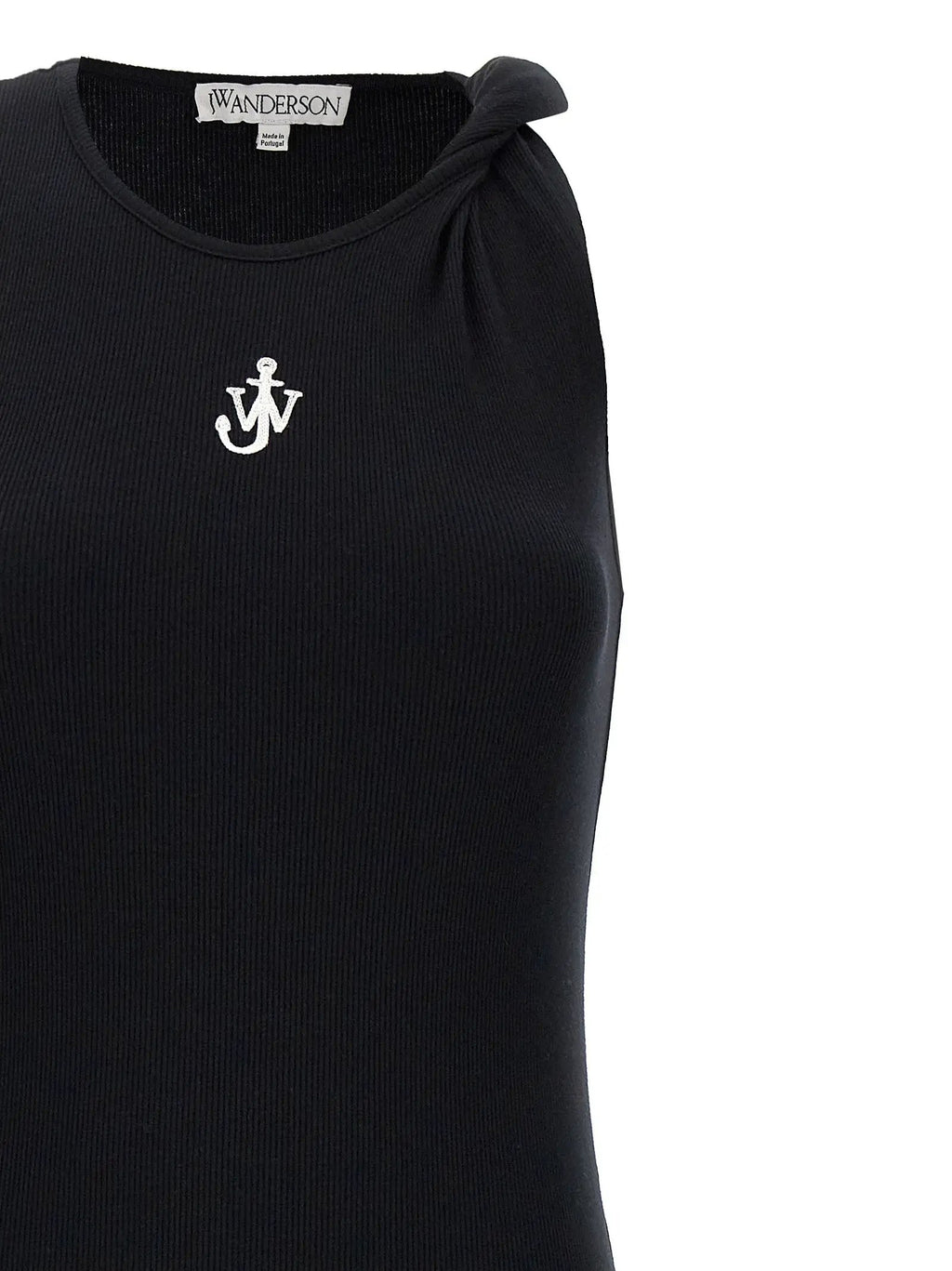 J.W.Anderson Black Cotton Midi Dress