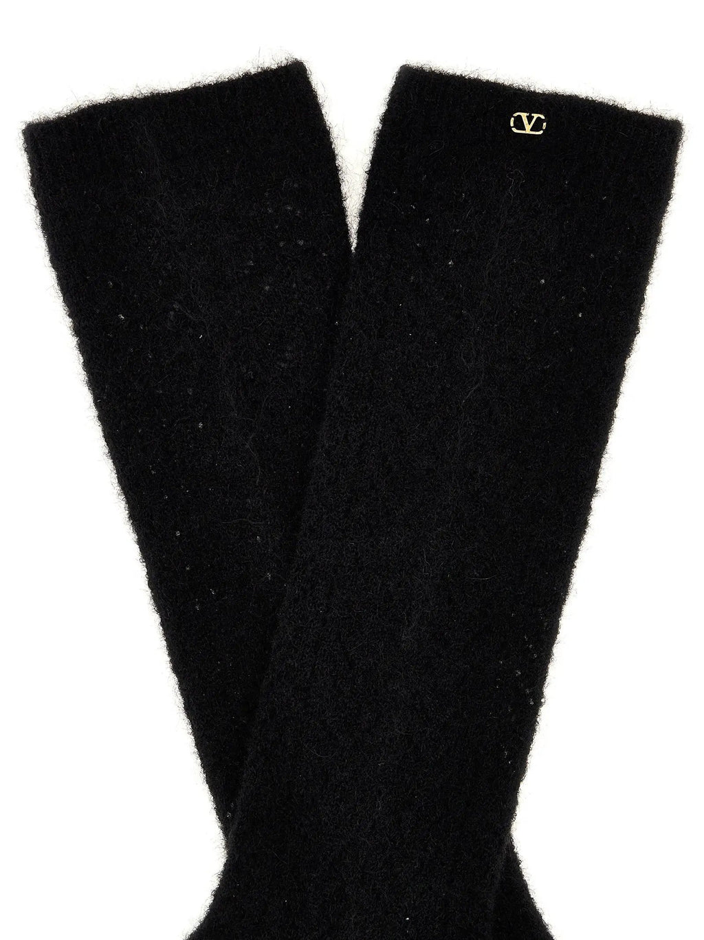 Valentino Garavani Black Wool Socks