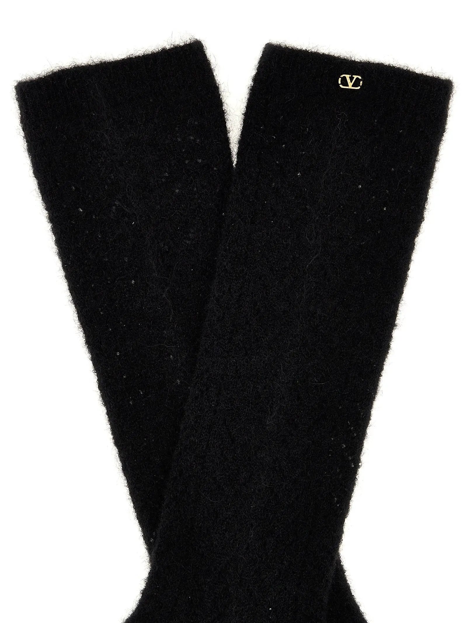 Valentino Garavani Black Wool Socks