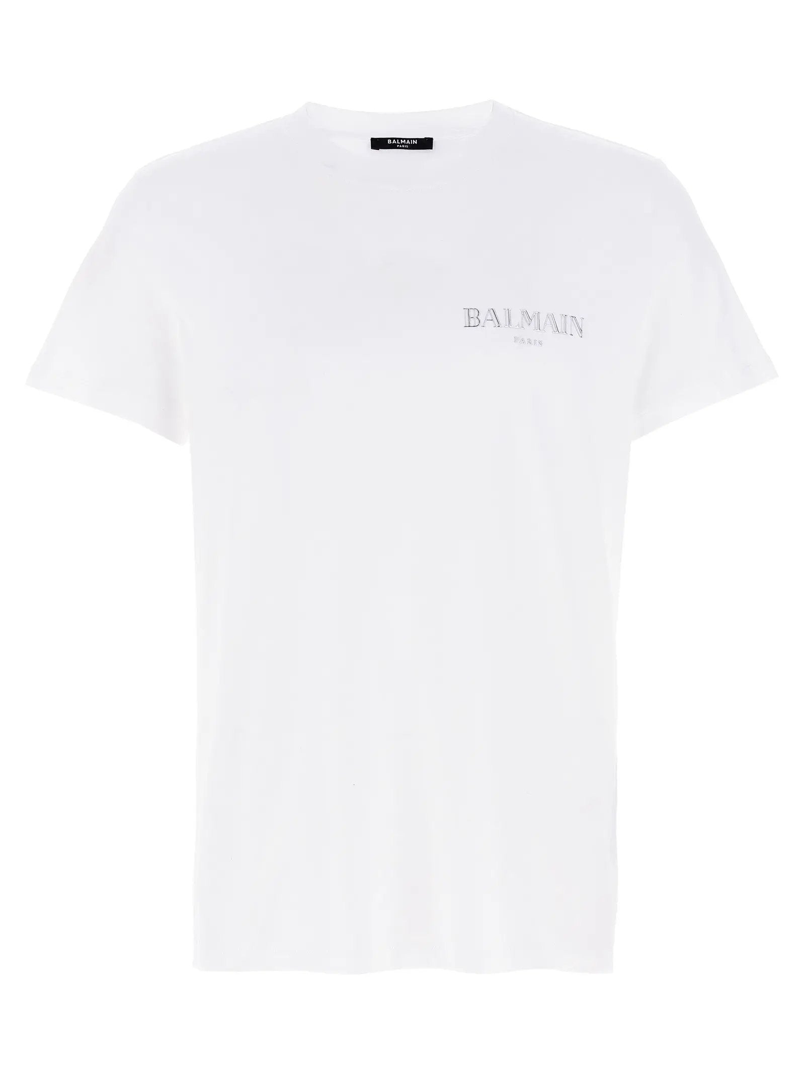Balmain White Organic Cotton T-Shirt