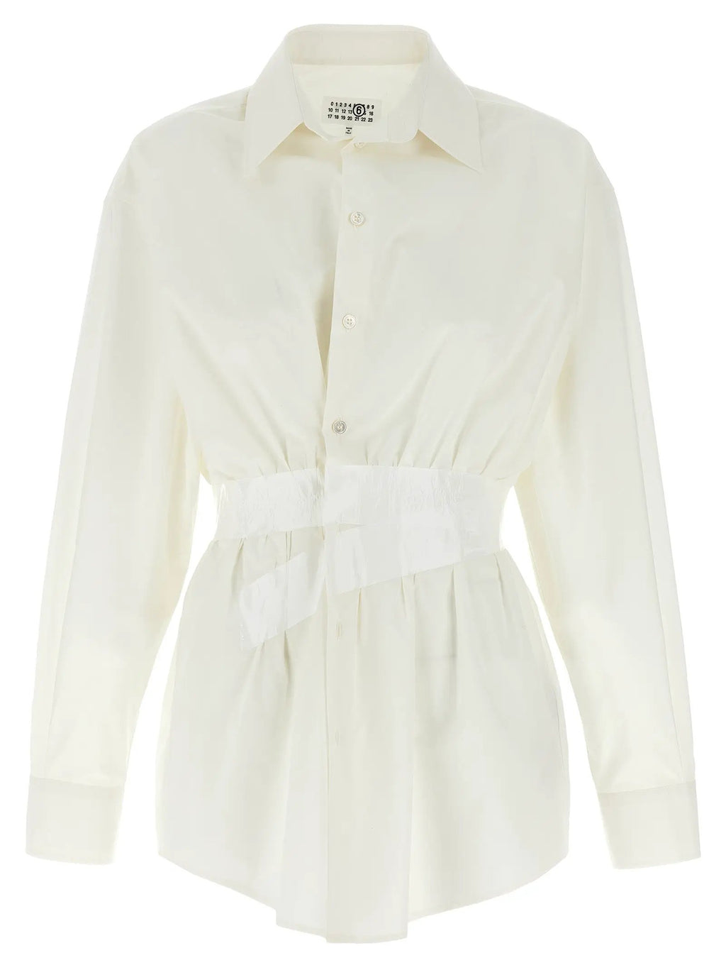 MM6 Maison Margiela White Cotton Blouse