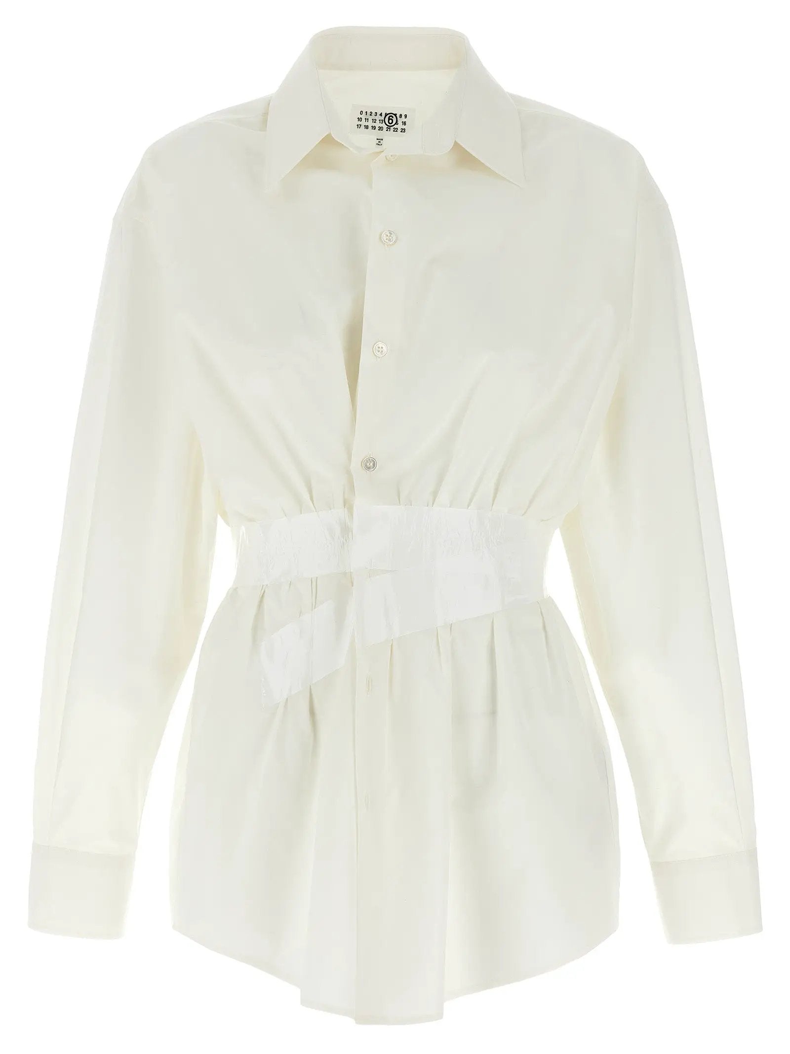 MM6 Maison Margiela White Cotton Blouse
