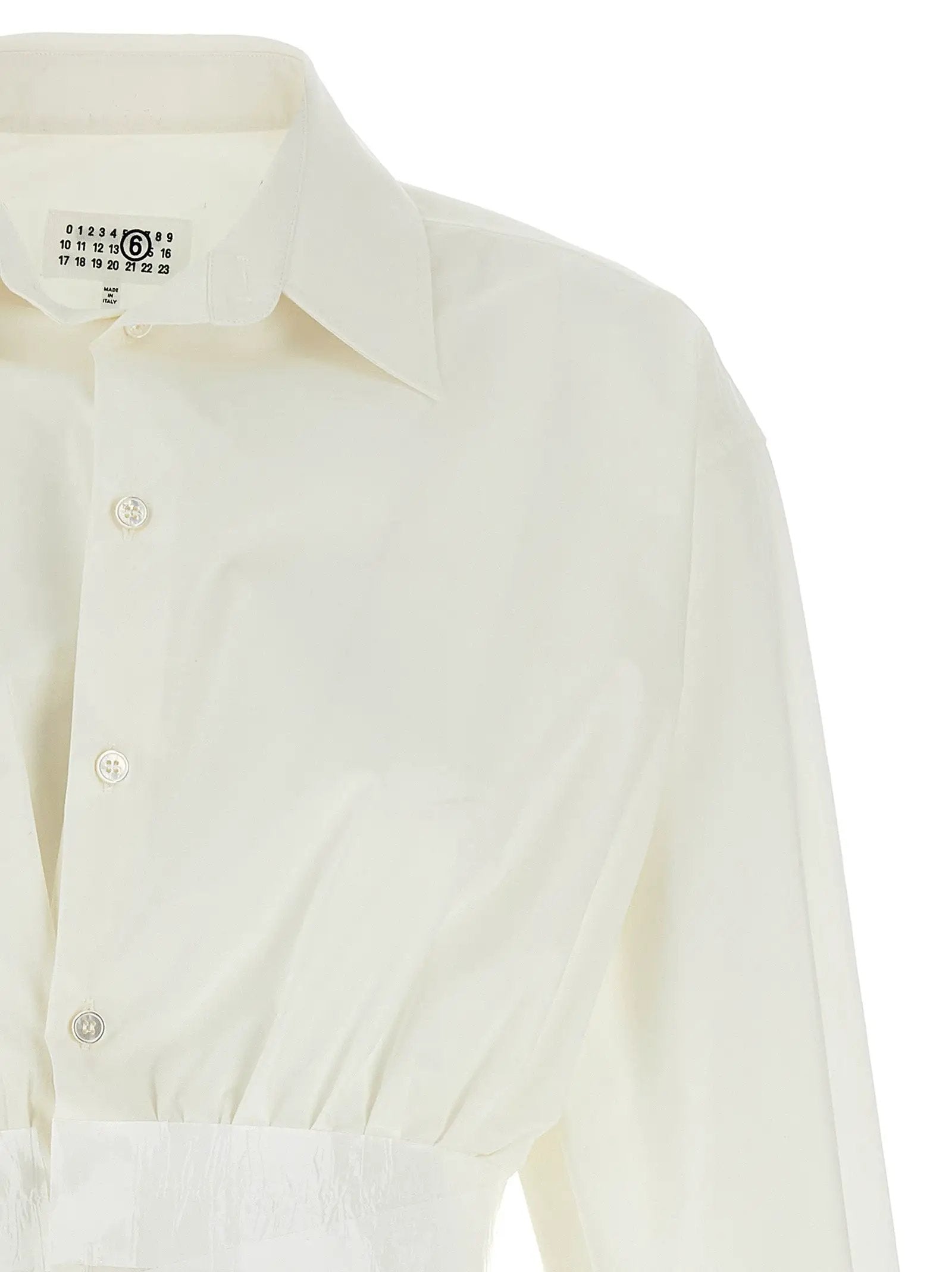 MM6 Maison Margiela White Cotton Blouse