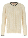 Marni White Cotton Cardigan
