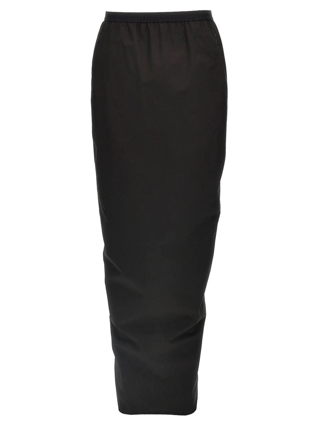Rick Owens Black Cotton Mini Skirt