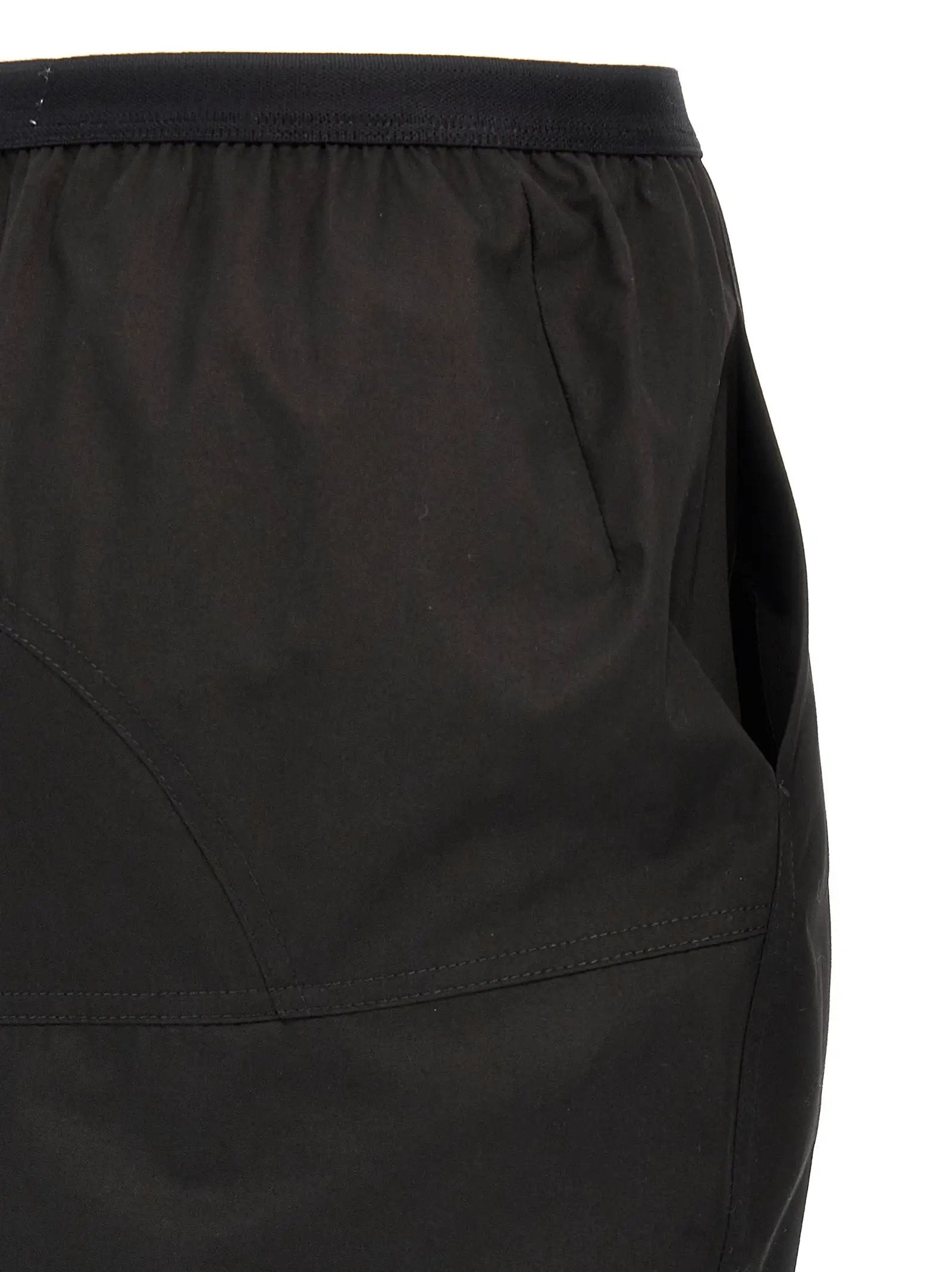 Rick Owens Black Cotton Mini Skirt