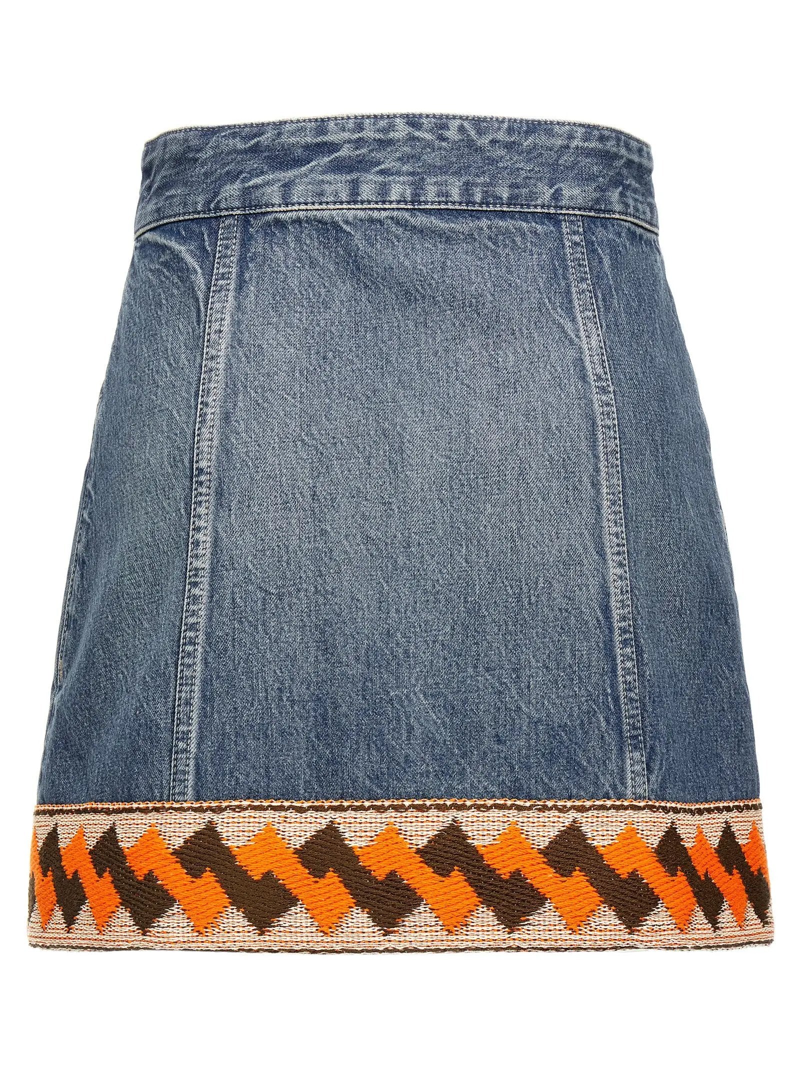 Valentino Garavani Multicolor Cotton Long Skirt