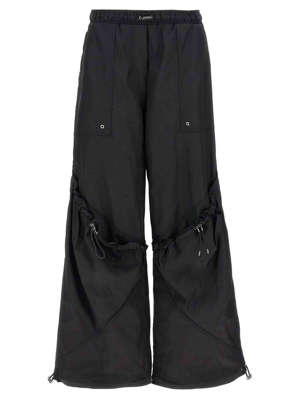 The Attico Black Polyester Casual Pants