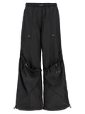 The Attico Black Polyester Casual Pants