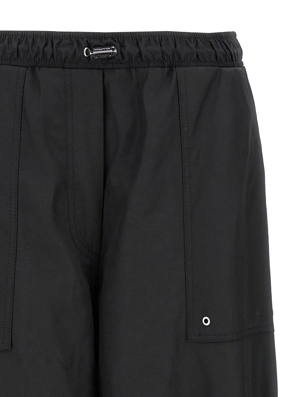 The Attico Black Polyester Casual Pants