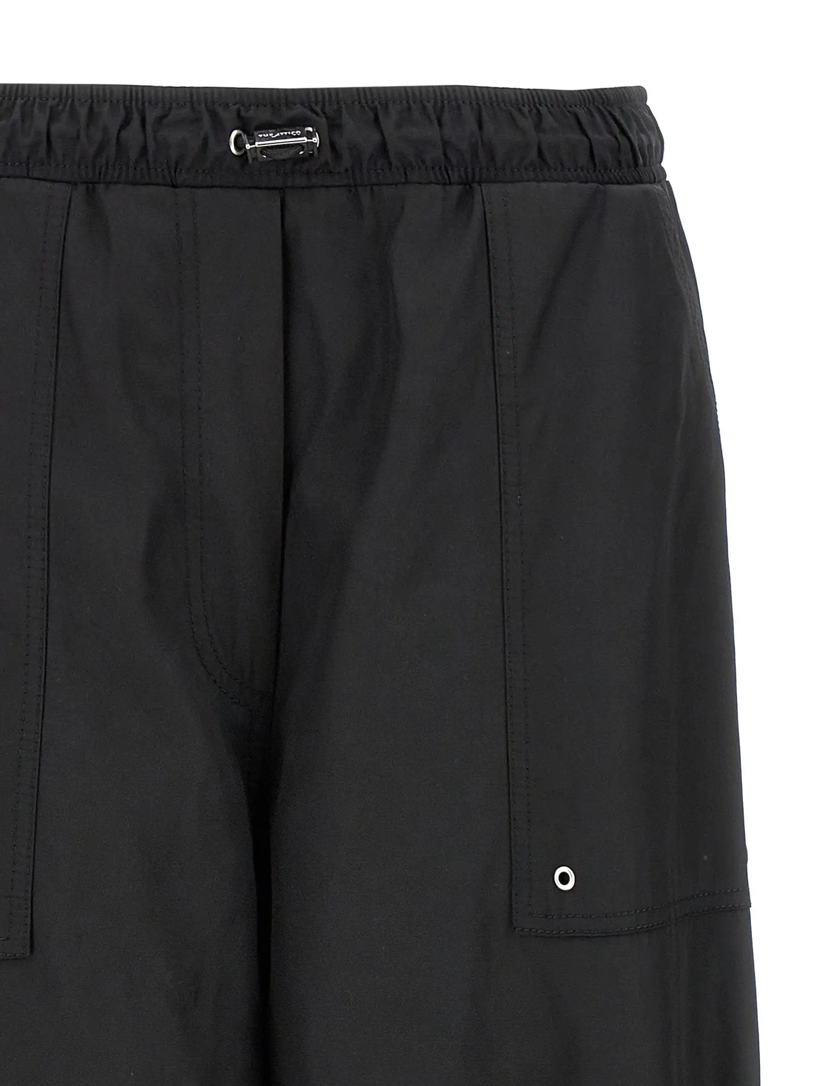 The Attico Black Polyester Casual Pants