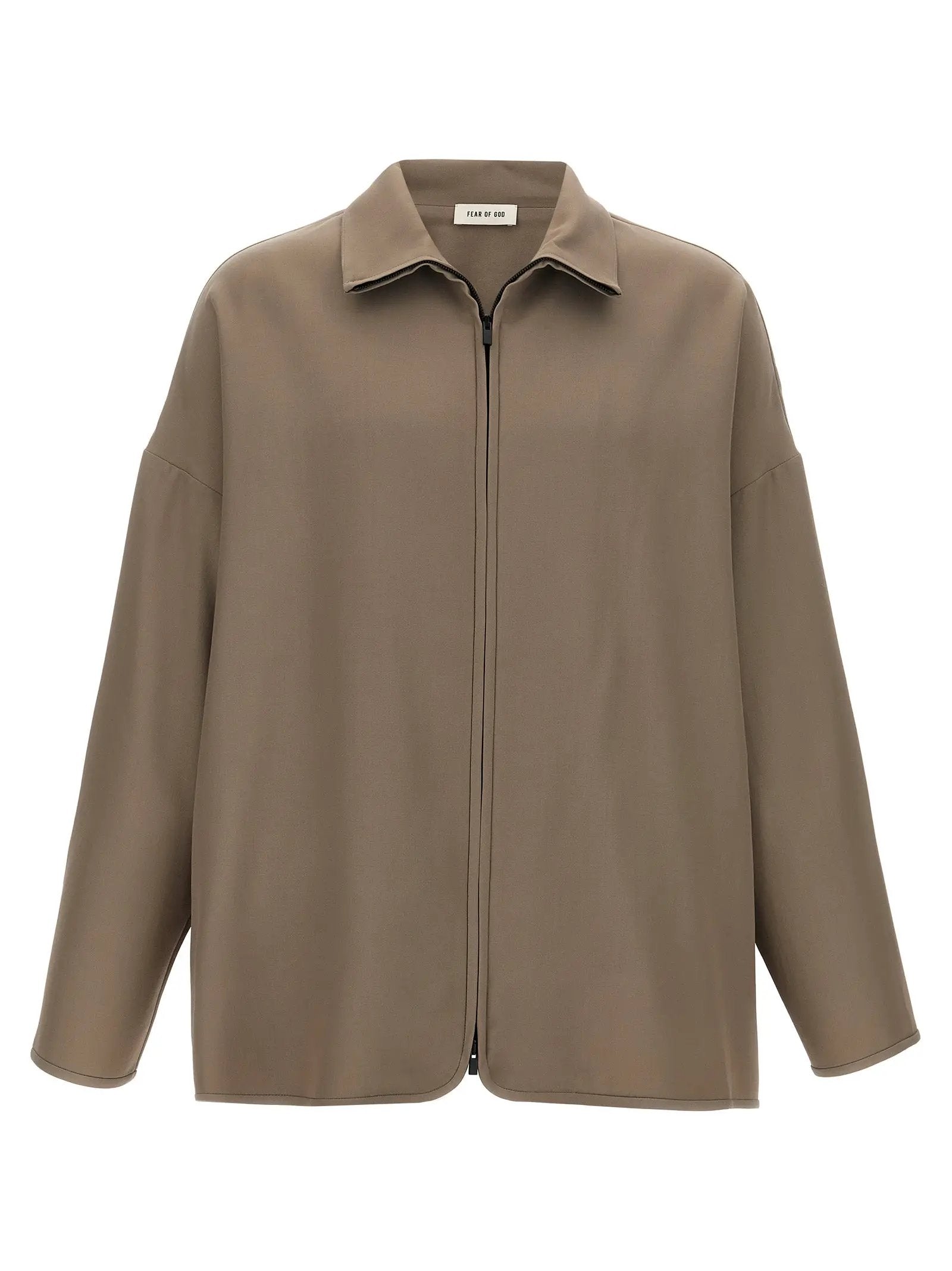 Fear Of God Beige Virgin Wool Full-Length Jacket
