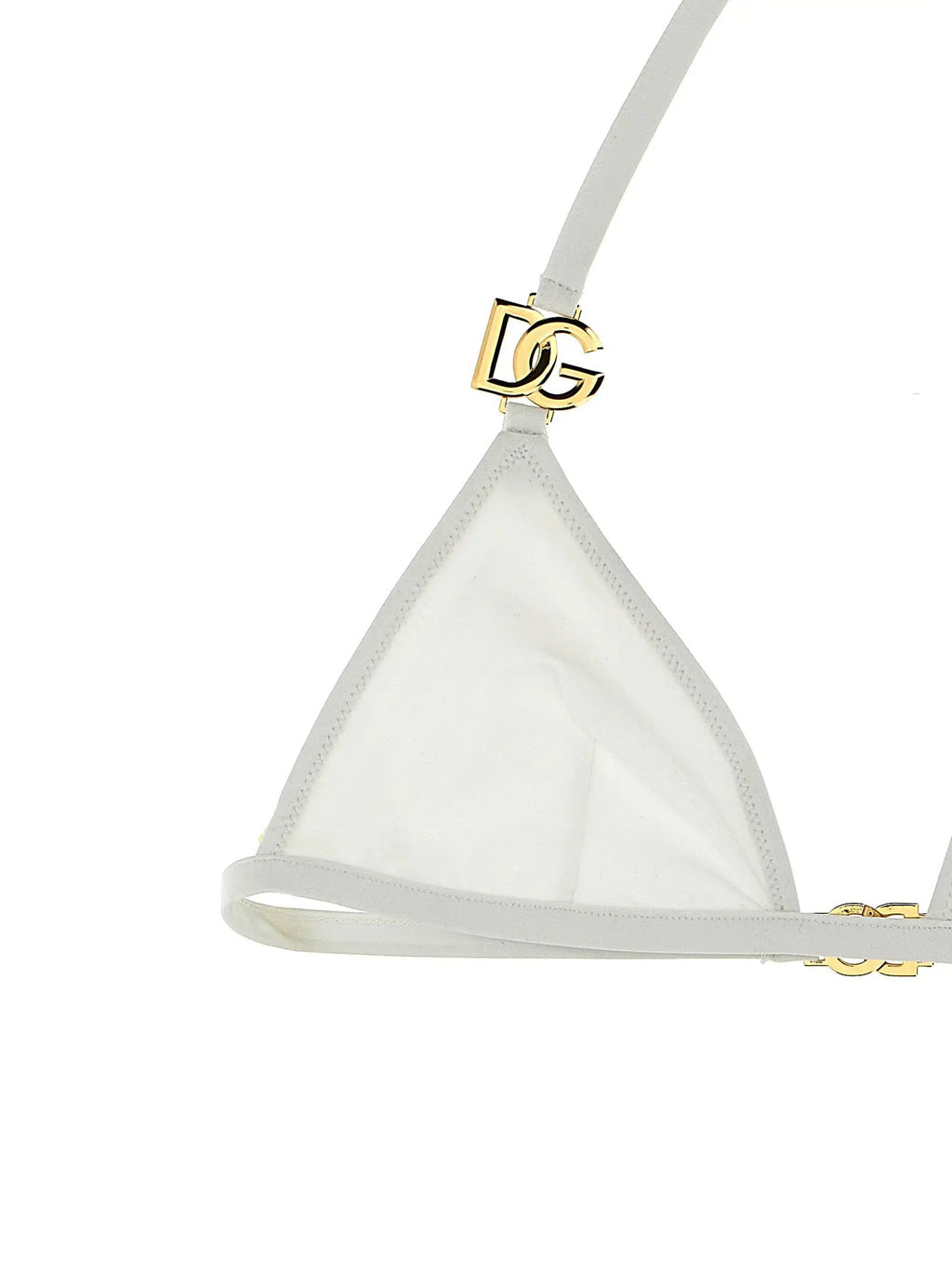 Haut et bas de bikini Dolce & Gabbana en polyamide blanc