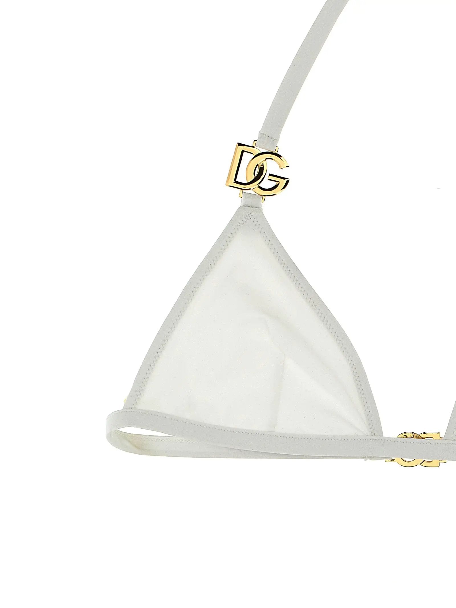 Haut et bas de bikini Dolce & Gabbana en polyamide blanc