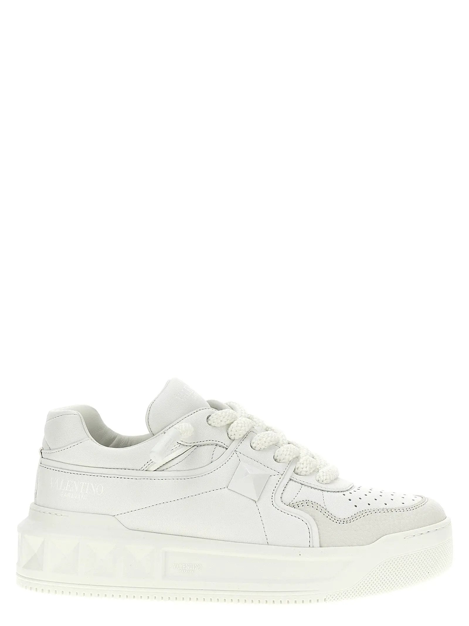 Valentino Garavani White Calfskin Chunky Sneakers
