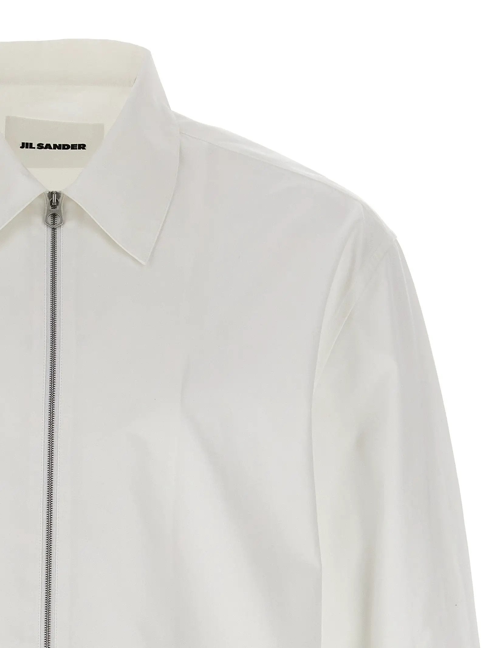 Jil Sander White Cotton Blouse