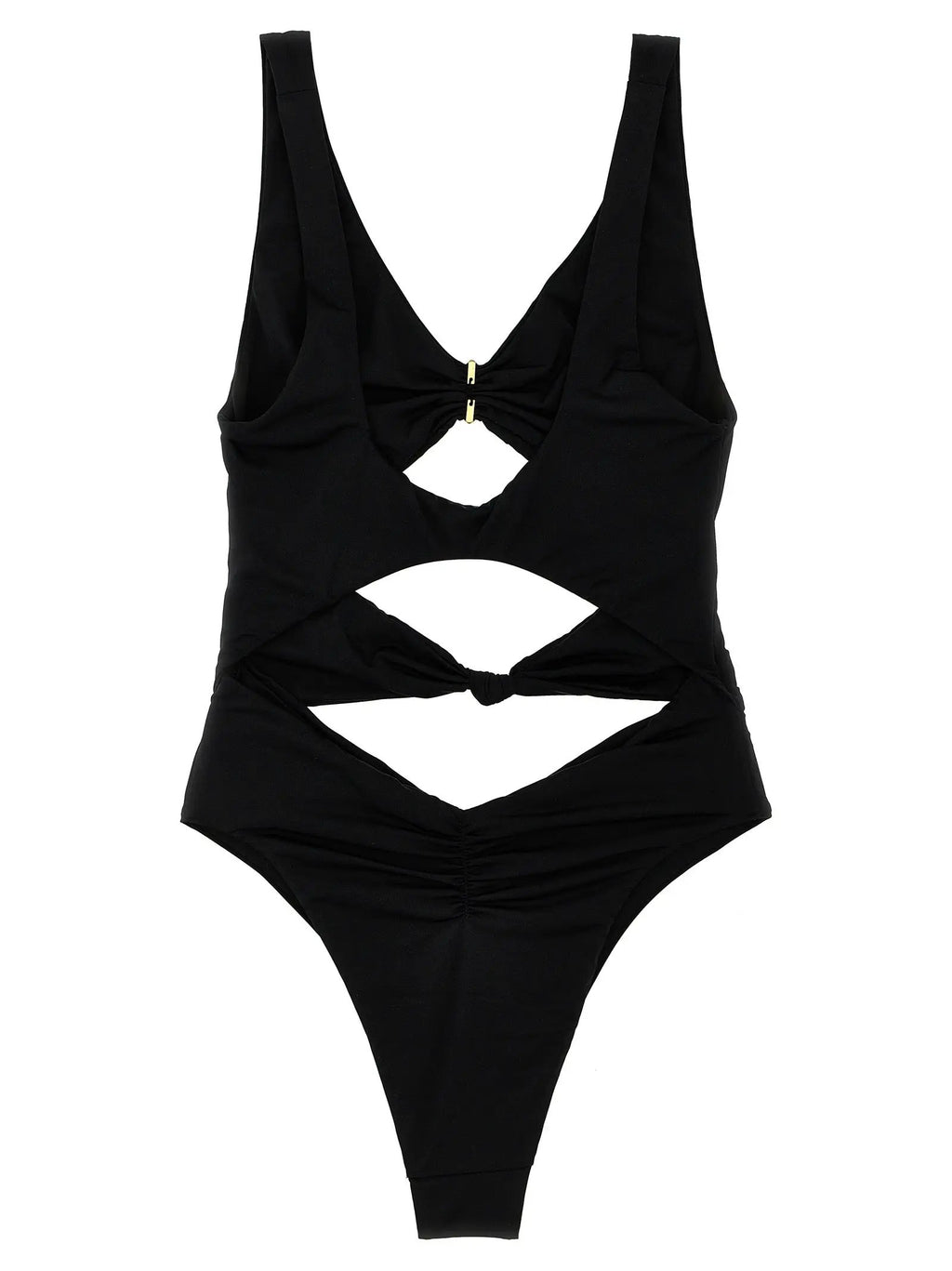 Elisabetta Franchi Black Polyamide One-Piece Swimsuit