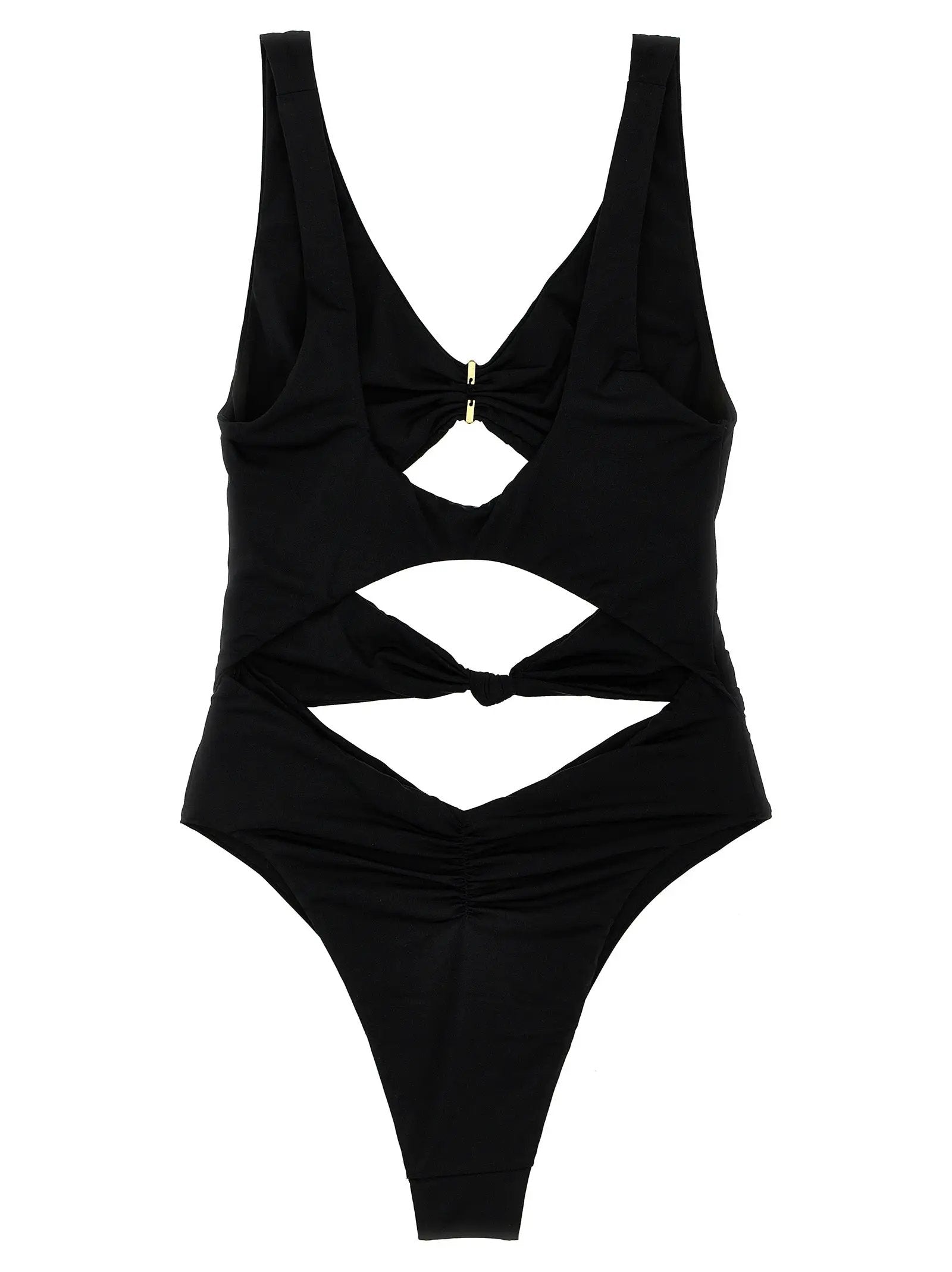 Elisabetta Franchi Black Polyamide One-Piece Swimsuit