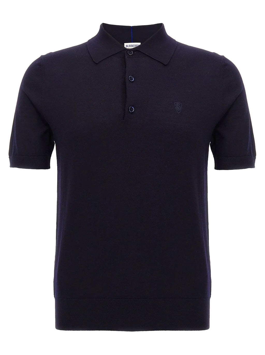 Burberry Blue Wool Polo Shirt