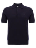 Burberry Blue Wool Polo Shirt