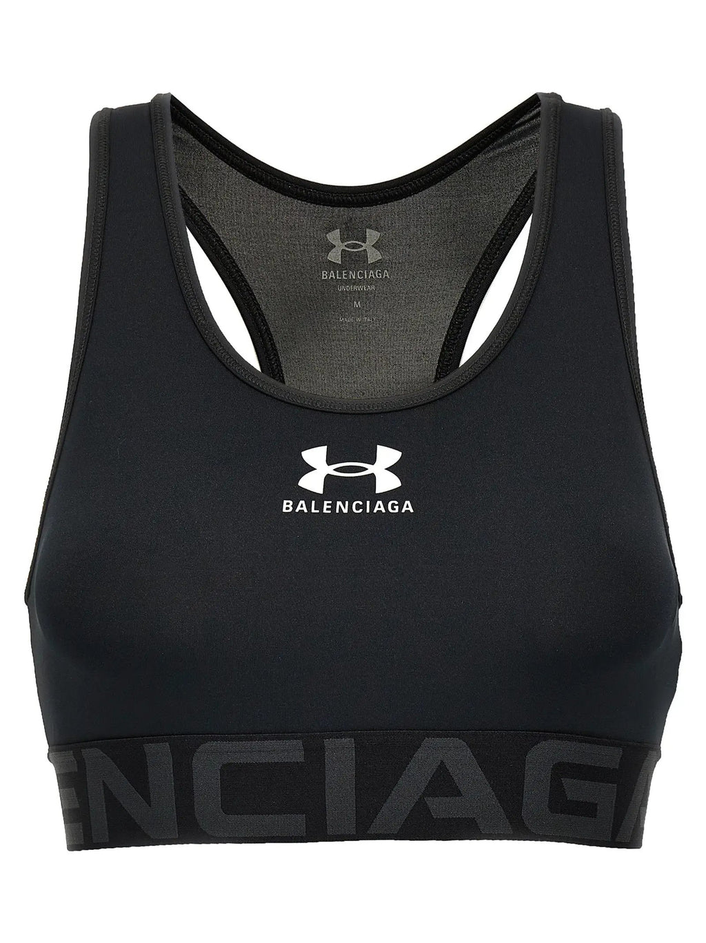 Balenciaga Black Polyester Sport Bra