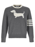 Thom Browne Gray Cotton Cardigan