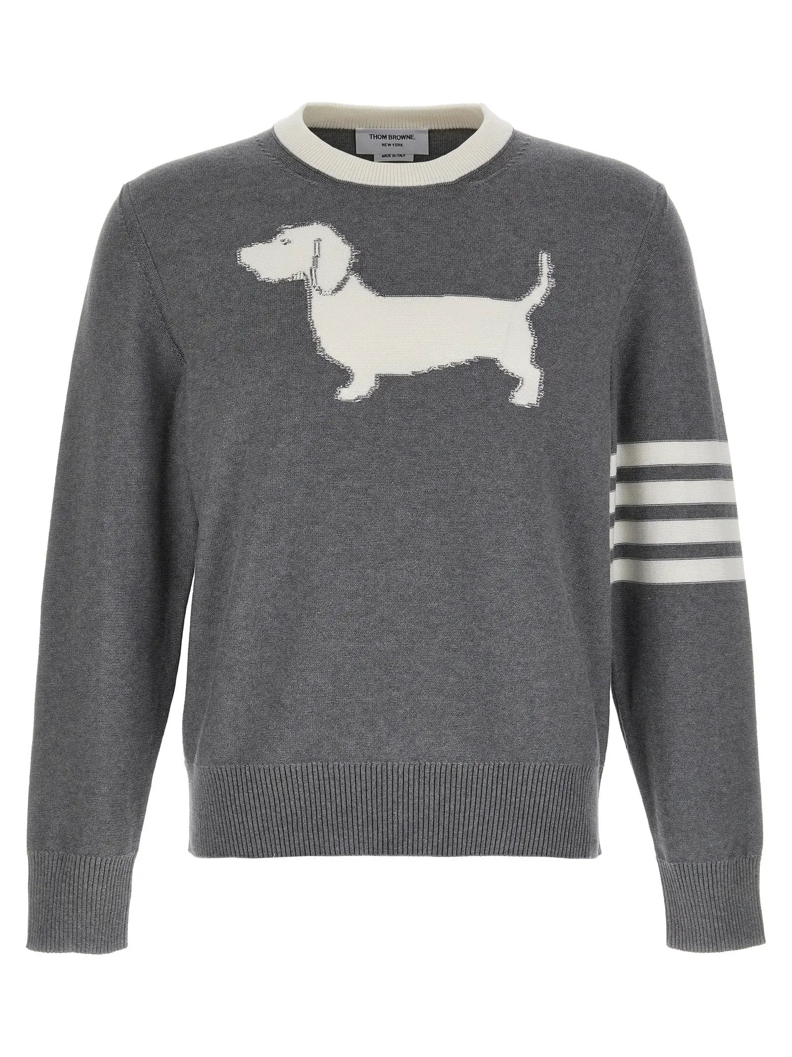 Thom Browne Gray Cotton Cardigan