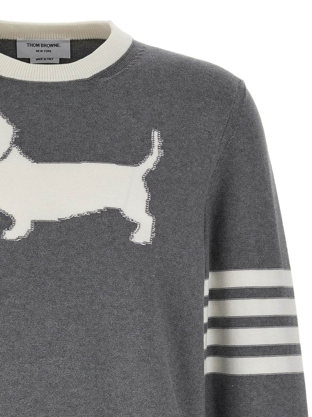 Thom Browne Gray Cotton Cardigan