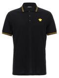 Polo Versace en coton noir