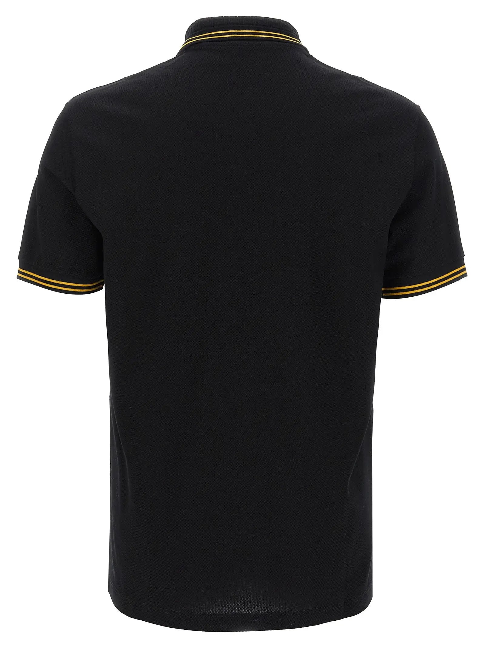 Polo Versace en coton noir