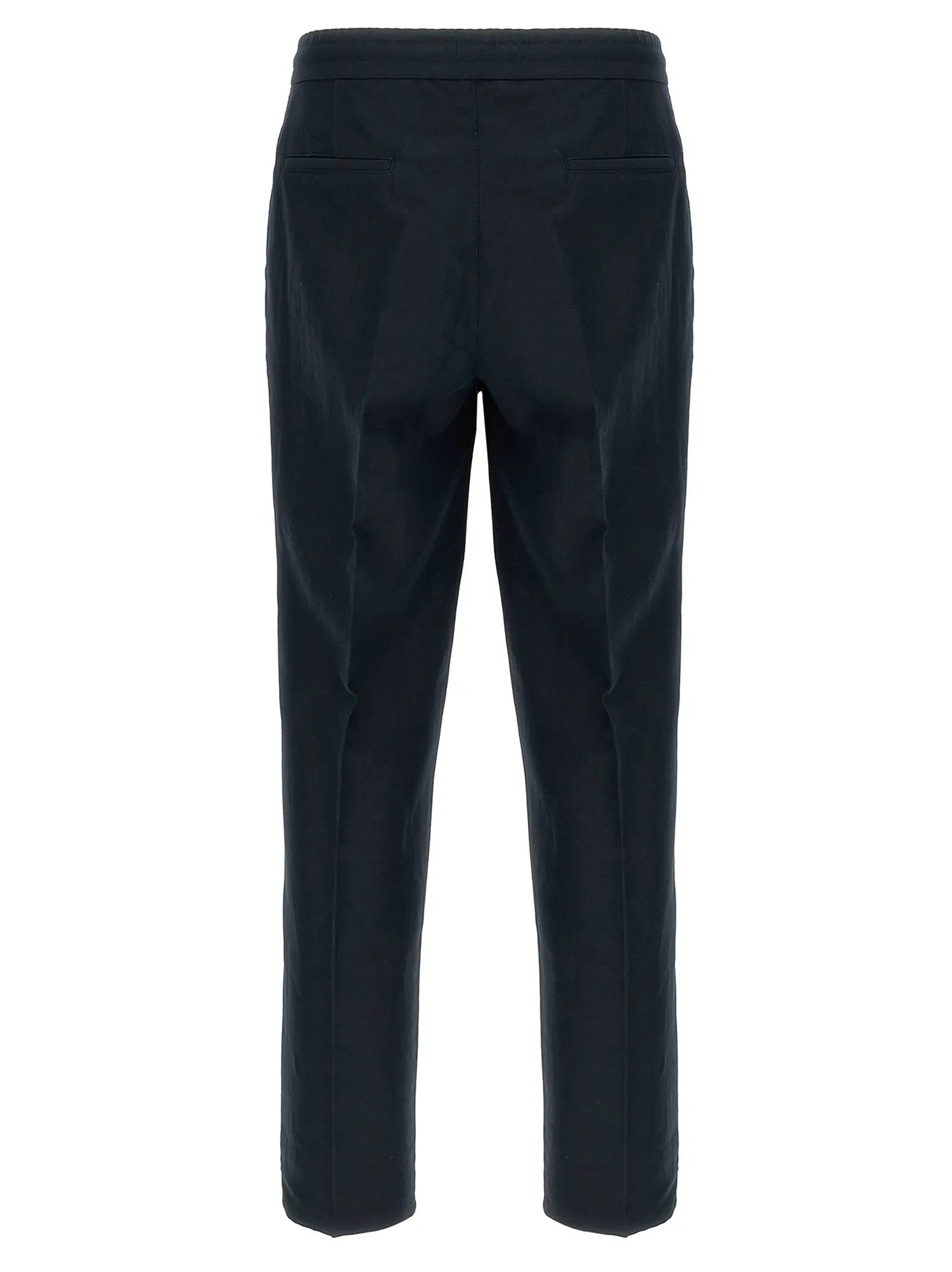 Brunello Cucinelli Blue Linen Casual Pants