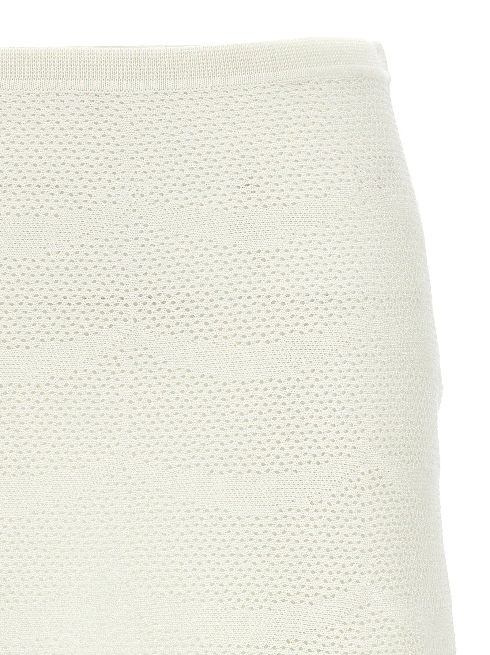 Tom Ford White Cotton Long Skirt