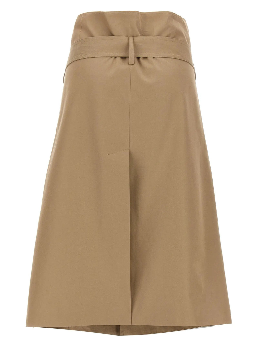Vetements Beige Cotton Midi Skirt