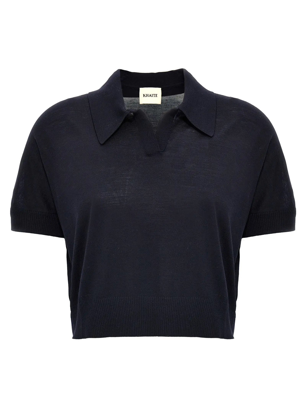 Khaite Blue Wool Shortsleeve Shirt