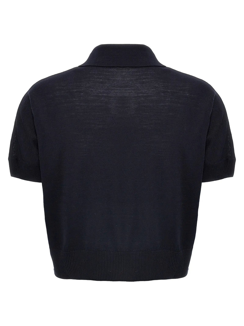 Khaite Blue Wool Shortsleeve Shirt
