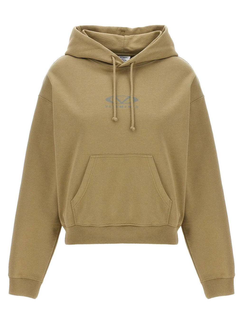 Vetements Beige Cotton Hoodie