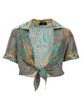 Chemise Etro à motif en soie multicolore