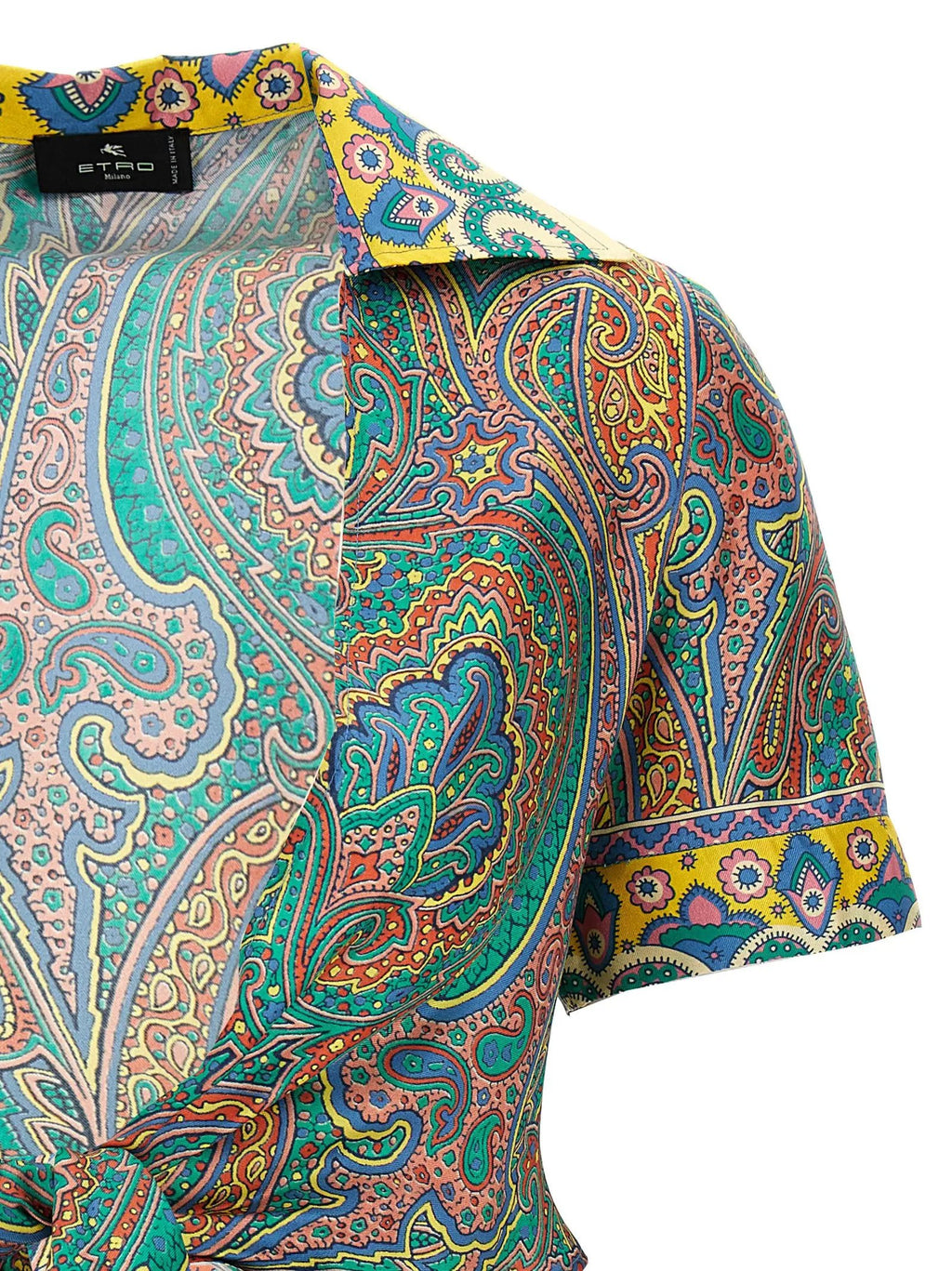 Chemise Etro à motif en soie multicolore