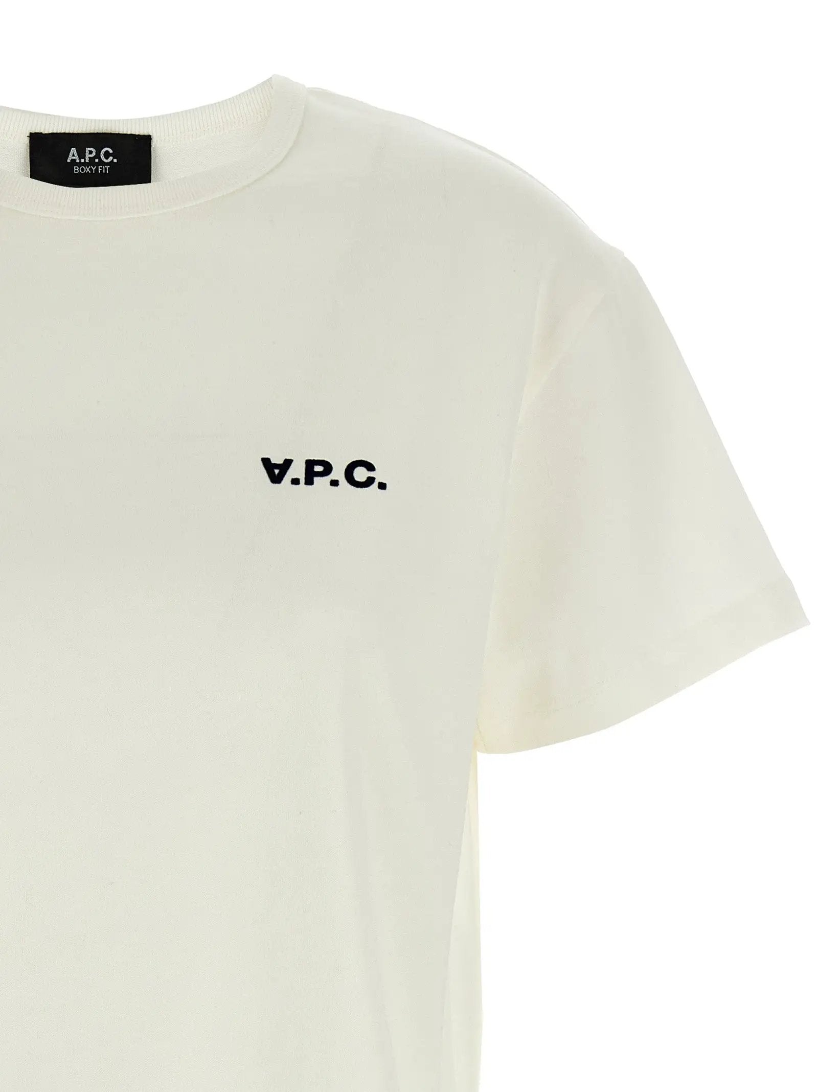 A.P.C. White Cotton T-Shirt