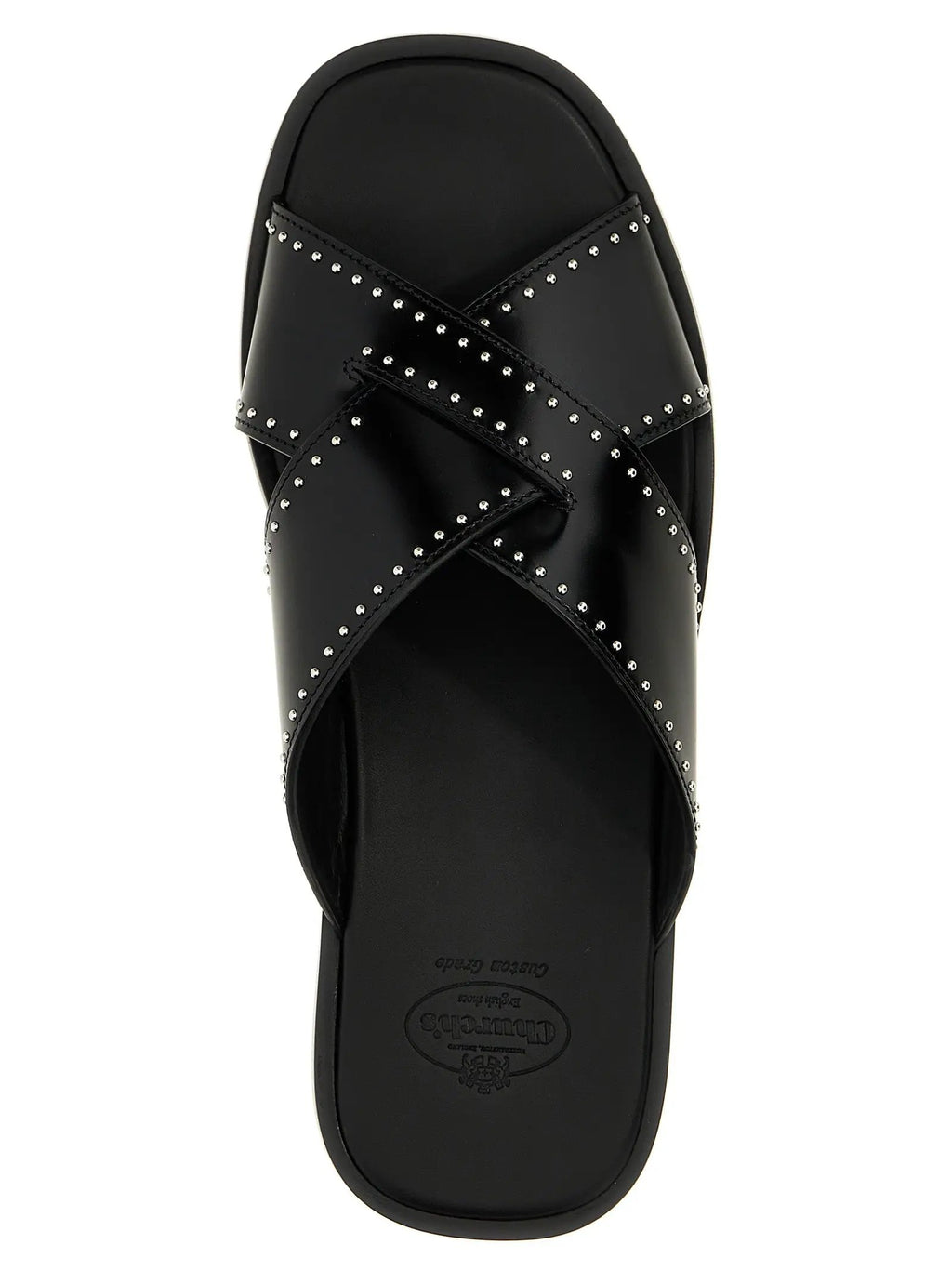 Church's Black Calf Leather Bos Taurus Slides