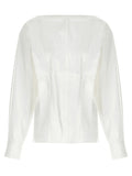 Khaite White Cotton Blouse