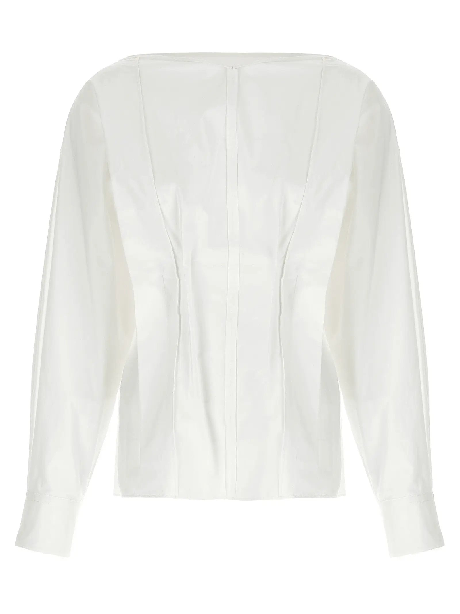 Khaite White Cotton Blouse