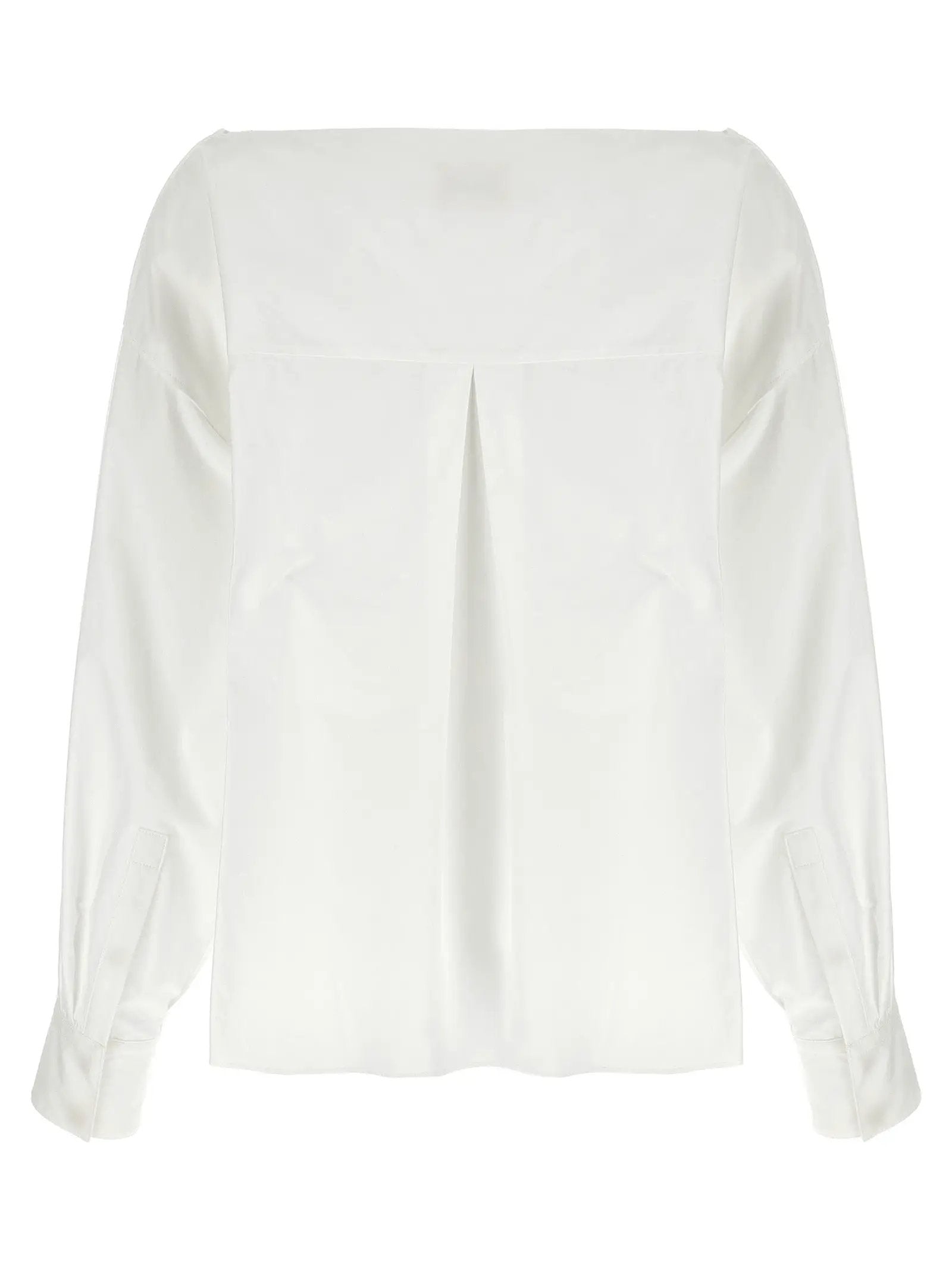 Khaite White Cotton Blouse