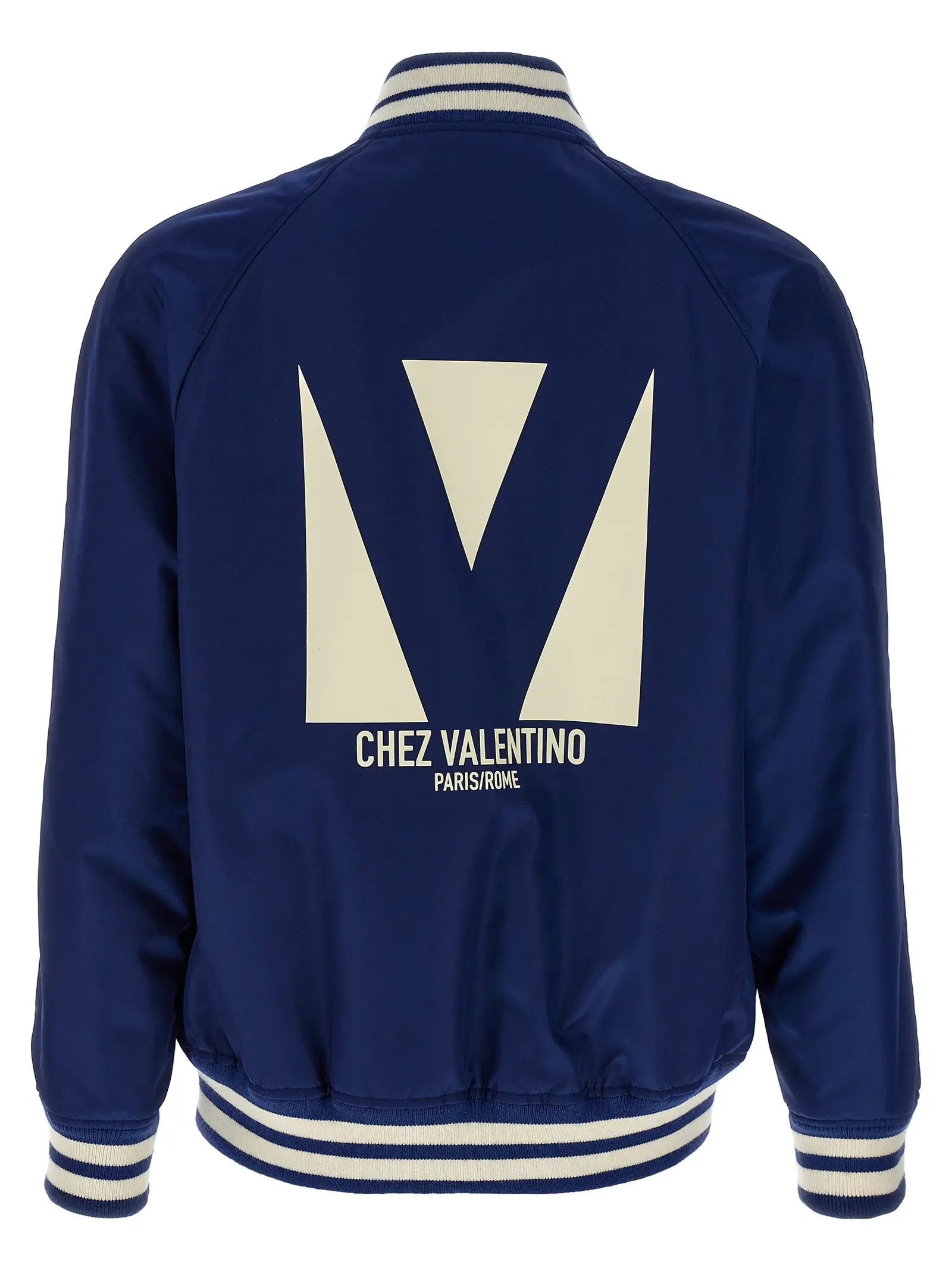 Valentino Garavani Blue Polyamide Bomber